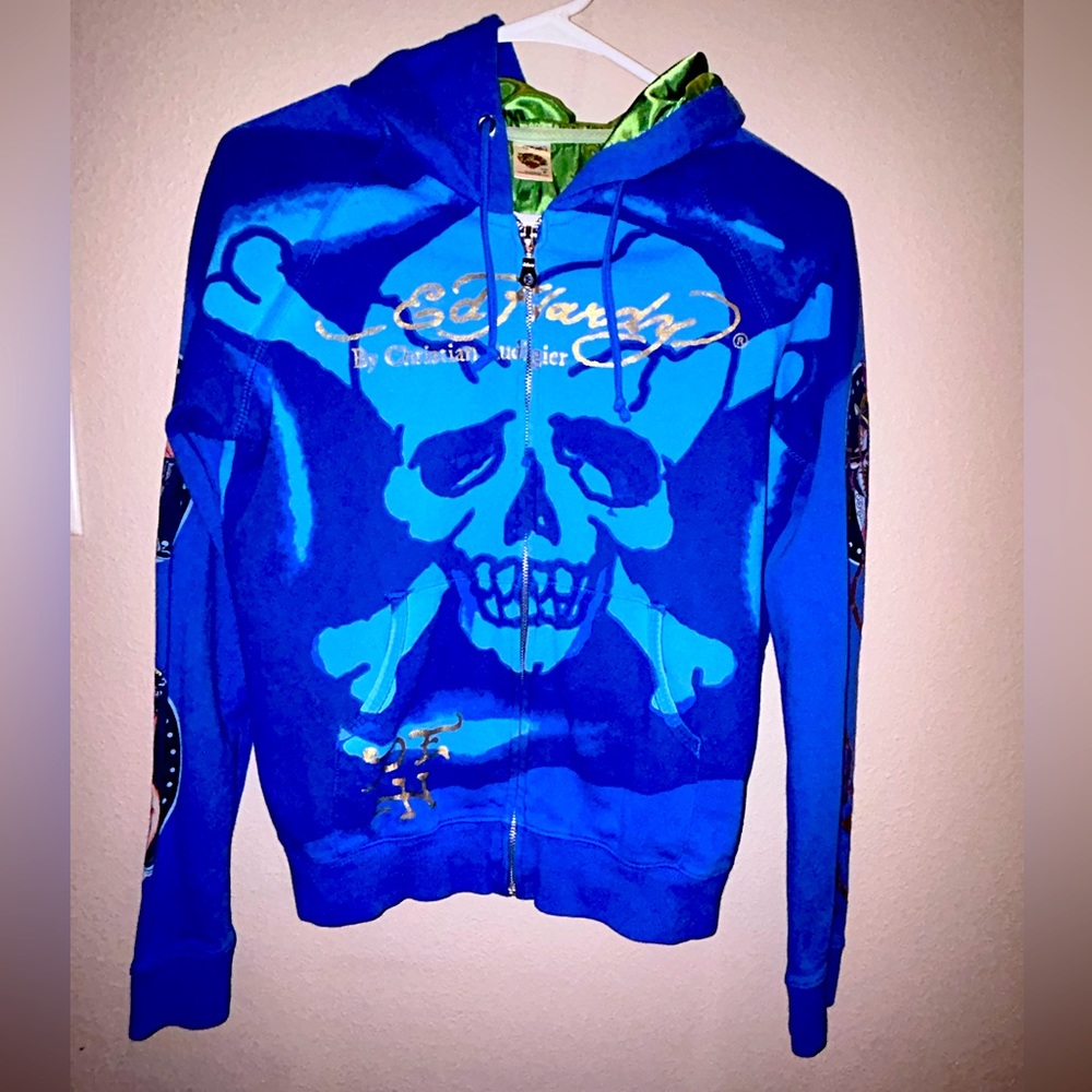 Y2k Ed hardy jacket